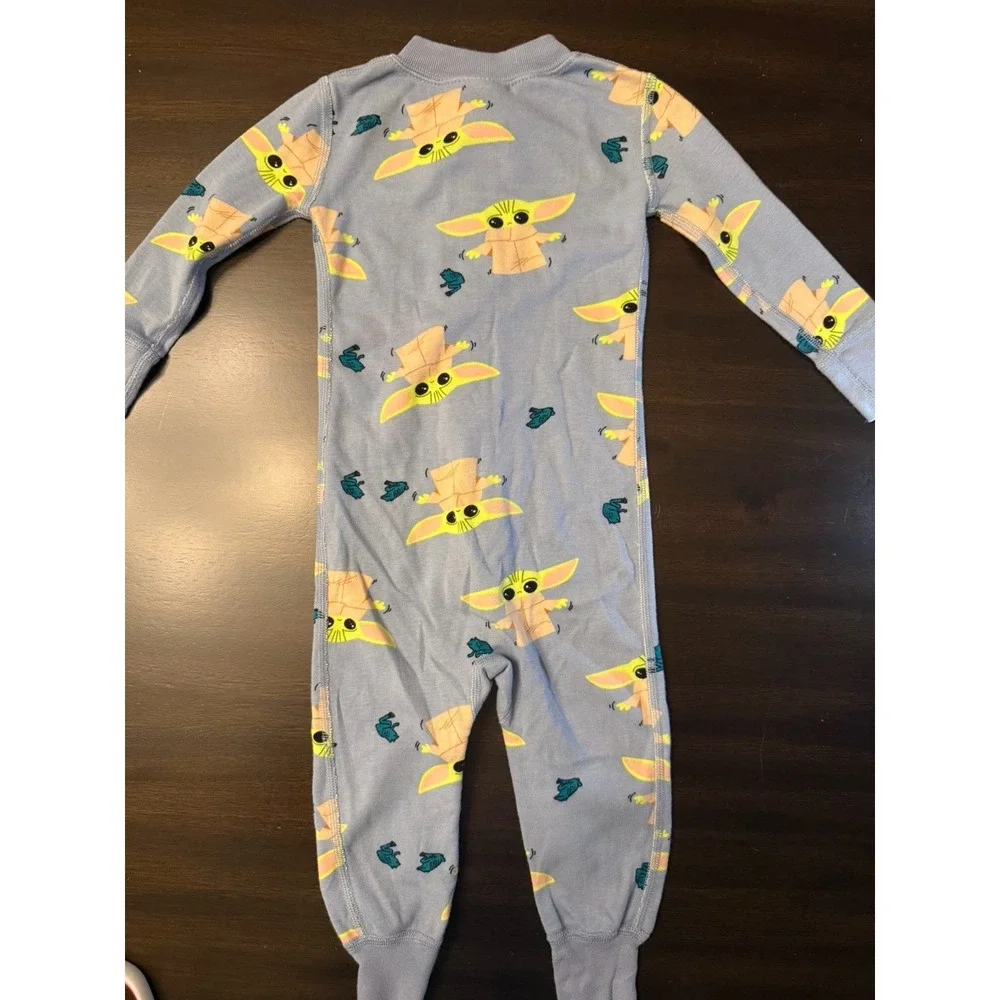 Hanna Andersson Star Wars The Child Grogu Baby Yoda Organic Sleeper 18-24 M EUC
